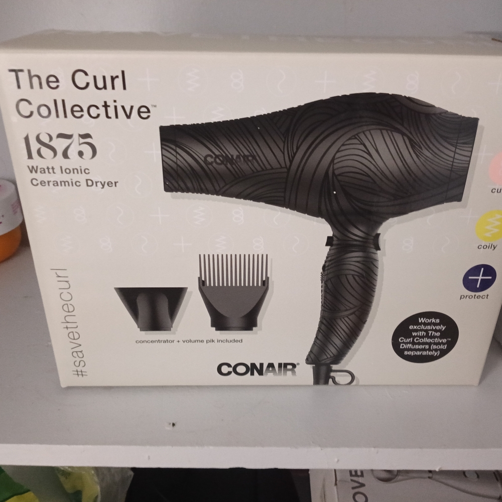 Conair The Curl Collective 1875 Watt Ionic Ceramic Dryer - Black